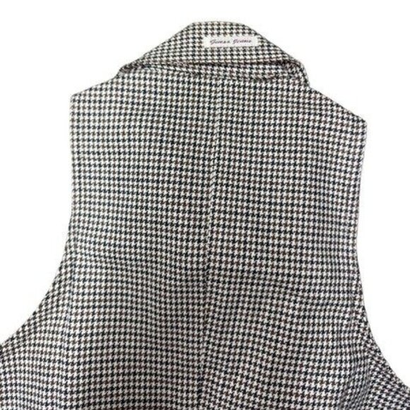 Guess Jeans USA Girls Chevron Jumper Dress White Brown/Blue Plaid Girls Size 3 - Picture 3 of 10